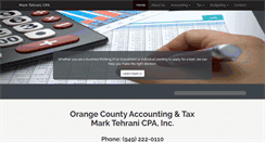 Desktop Screenshot of marktehranicpa.com